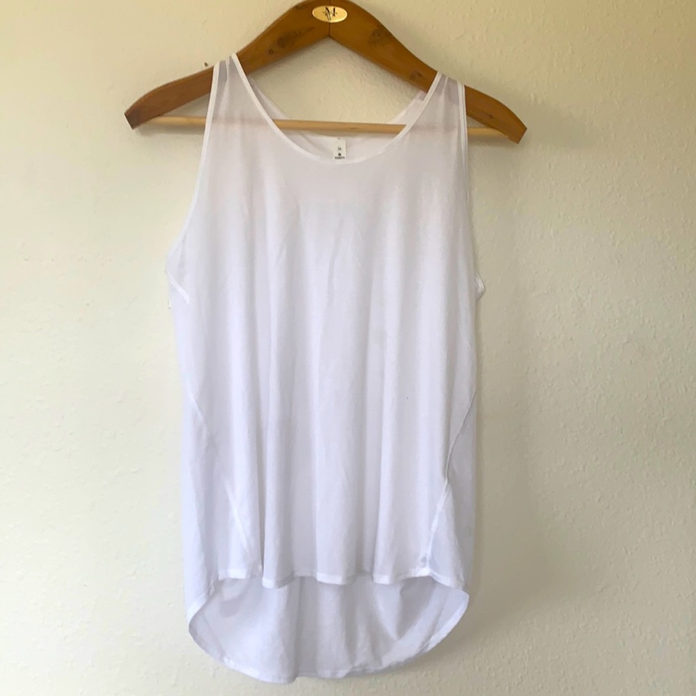 lululemon White Lightweight Tank Top
